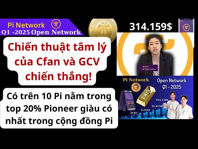 Pi Network - Chiến thuật tâm lý của Cfan và GCV314.159$ chiến thắng!