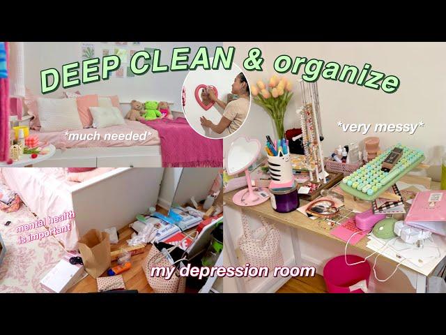 DEEP CLEAN and organize my depression room 2022 (this will motivate you) 