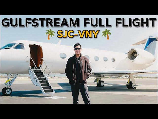 Gulfstream G-IV Full Flight - San Jose to Van Nuys, CA