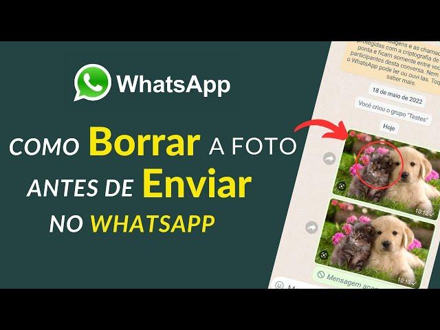 Como BORRAR a Foto Antes de ENVIAR no WhatsApp