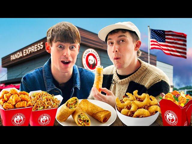 Two Brits try Panda Express for the first time! ft. Andy & Michelle