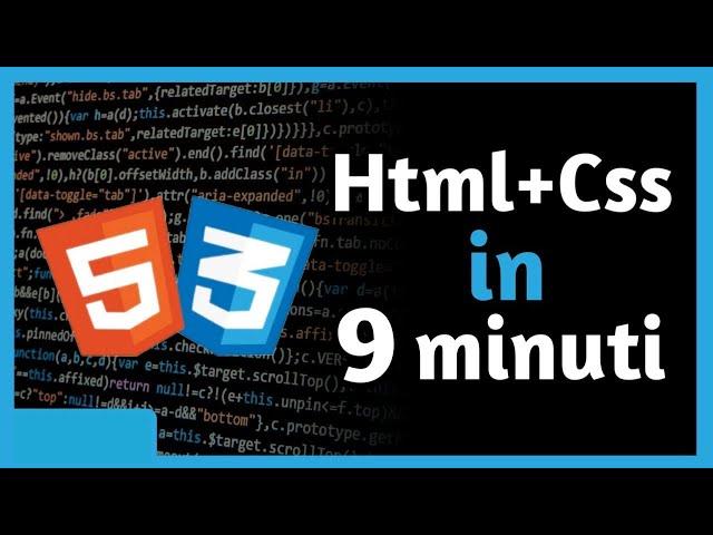 TUTORIAL HTML E CSS ITA - Impararlo SUBITO! Corso RAPIDO per principianti in ITALIANO [2020]