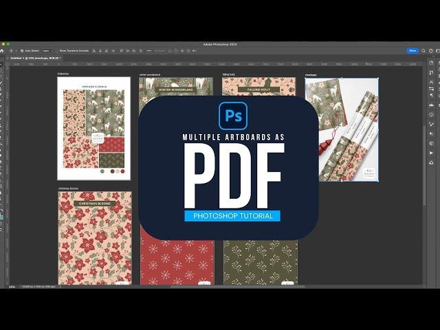 Create A Multipage Pdf From Your Artboards In Photoshop!