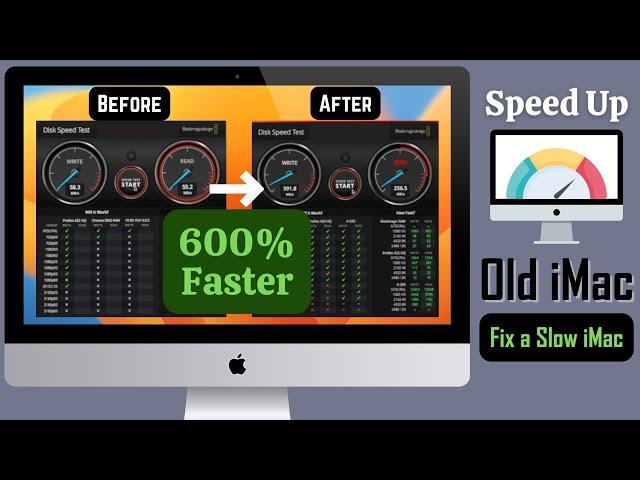 How Speed Up Old iMac! How To Fix a Slow iMac [Run Faster 600%]