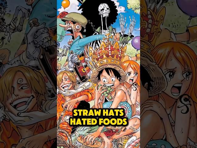 The Straw Hats LEAST Favorite Foods #anime #shorts