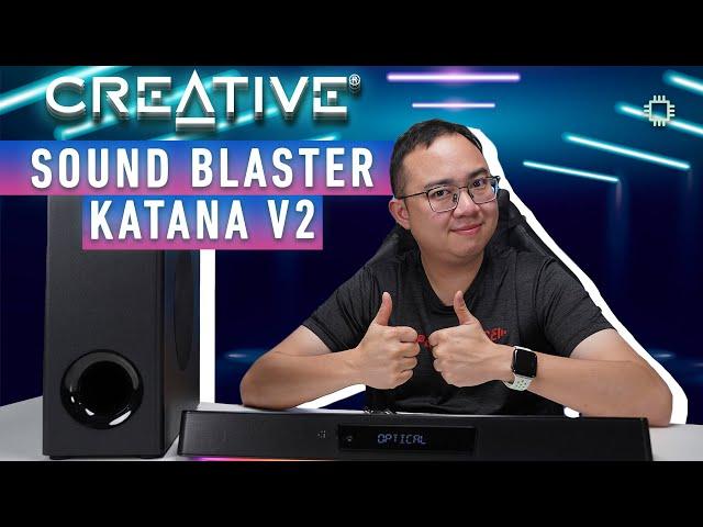 Creative SoundBlaster Katana V2 Review: the best soundbar for PC and TV!