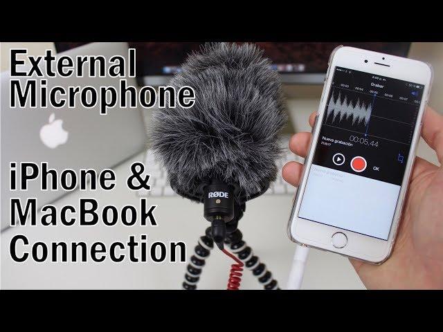 Connect an External Microphone to iPhone & MacBook - RODE VideoMICRO