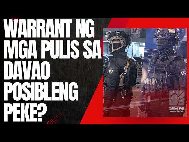 WAR-RANT NG MGA PULlS SA DAVAO POSIBLENG PEKE?