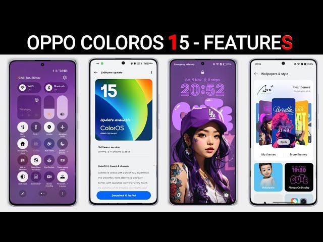 Oppo ColorOS 15 Android 15 : Official Update (10+ New Features) 