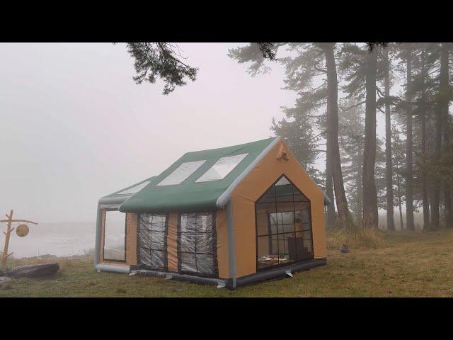 120 KG TENT CAMPING IN THE RAIN