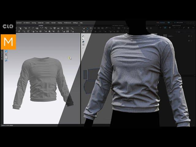 Моделирование реалистичного свитшота. Marvelous Designer, Clo3d