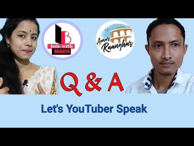 Question Answer of Youtubers | Amar Raanghar and Info with Bhagya