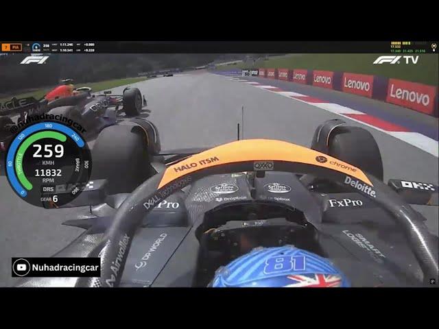 Oscar Piastri's Amazing Move Around The Outside Of Sergio Perez