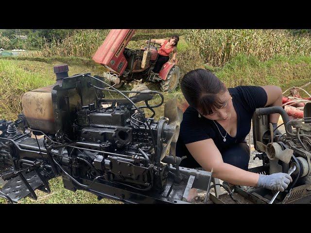 Repair Complete Restoration of Agricultural Machinery Engines 150 Horsepower Severely Damaged