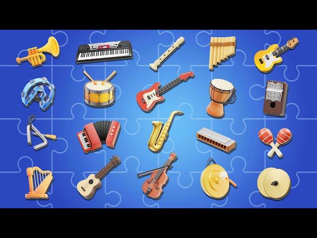 Guess The Musical Instrument Quiz For Kids To Learn  - Guess The Sound  (20 Instruments)