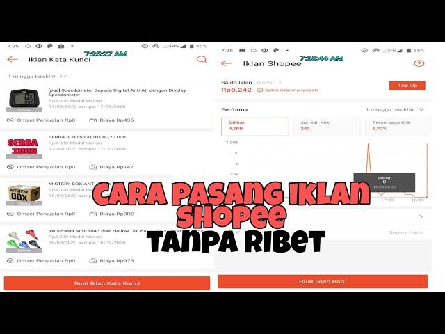 CARA PASANG IKLAN SHOPEE TERBARU MUDAH DAN SIMPLE