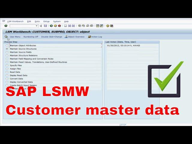 SAP LSMW Customer master data migration ECC 6.0