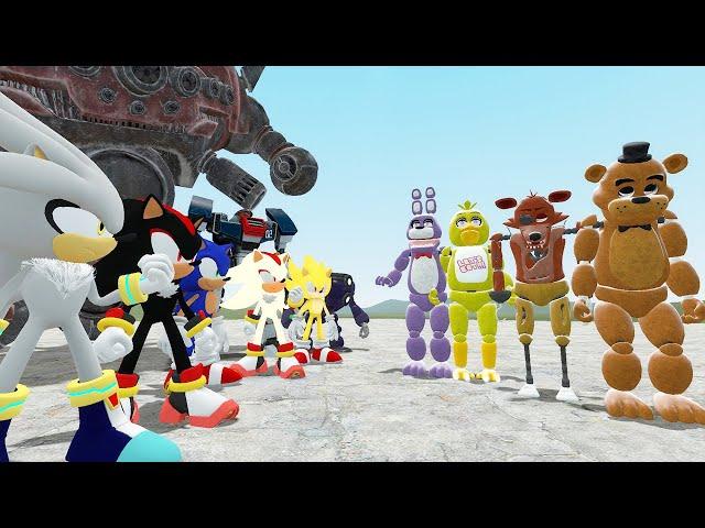 FNAF vs SONIC.exe Omens In Garry's Mod | Five Nights at Freddy's