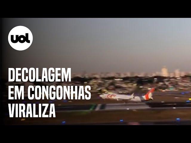 Decolagem de avião em Congonhas assusta redes sociais