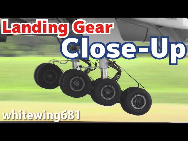 [Aircraft Landing Gear - Touchdown Close-Up]  14 Times of Landing Scene OSAKA Int'l Airport 大阪・伊丹空港