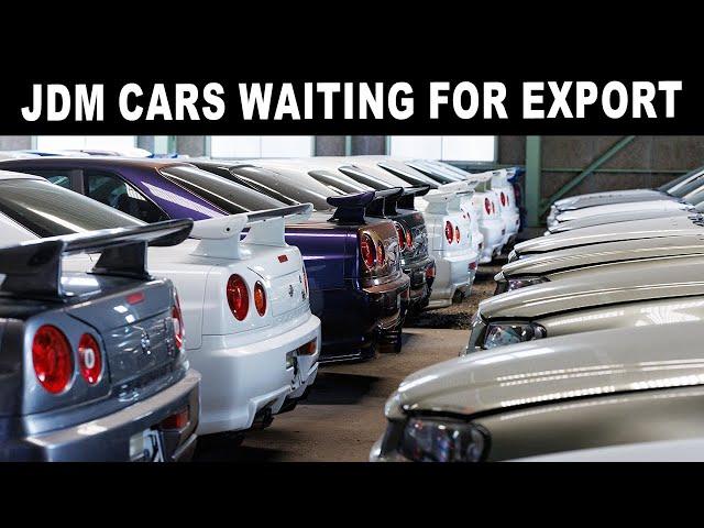 Hundreds of rare JDM cars in storage waiting for export at a Top Rank secret warehouse!