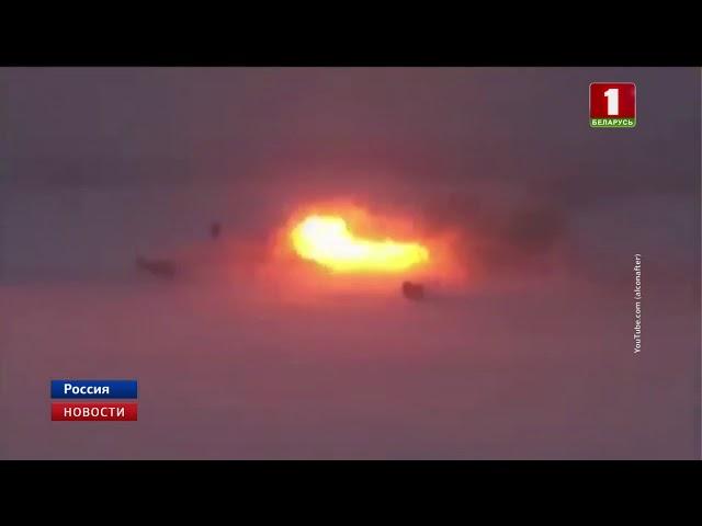 В Сети появилось видео крушения российского военного самолета Ту-22М3