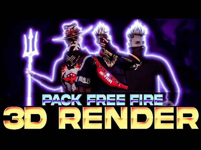 3D Render Pack In Free Fire || Unique 3d Render Pack Download || No Password || Direct Link