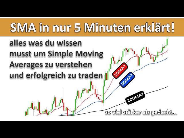 Simple Moving Averages in 5 Minuten verstehen und erfolgreich traden... (alles was du wissen musst)