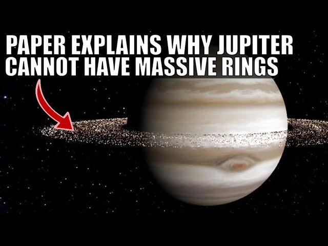 Jupiter Can Never Have Huge Rings Like Saturn and We Finally Know Why