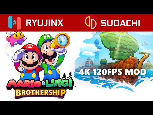 RYUJINX VS SUDACHI/YUZU - Mario & Luigi: Brothership | PLAYABLE 4K 120 FPS (Download Links)