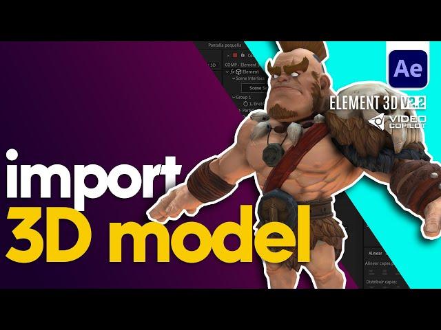Import 3D Models to Element 3D in After Effects: Complete Tutorial