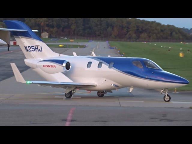 [FullHD] Private Honda HA-420 HondaJet takeoff at Geneva/GVA/LSGG