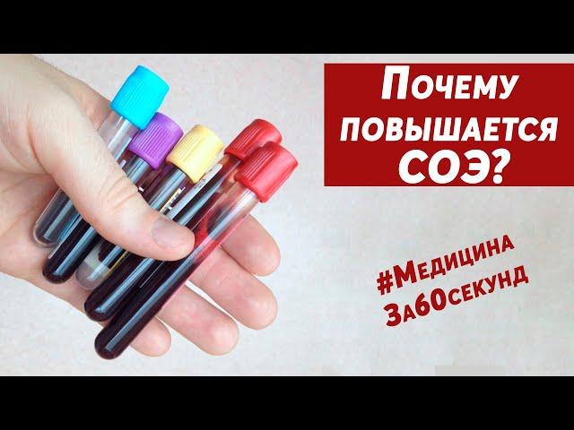 Почему повышено СОЭ ? | Причины увеличения СОЭ | Что такое СОЭ ? | Норма | #МедицинаЗа60секунд