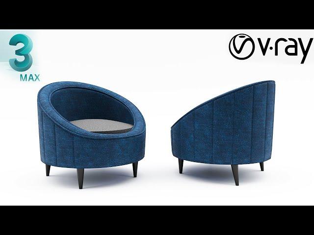 3DS MAX Armchair Modeling TUTORIAL | Easy Modeling