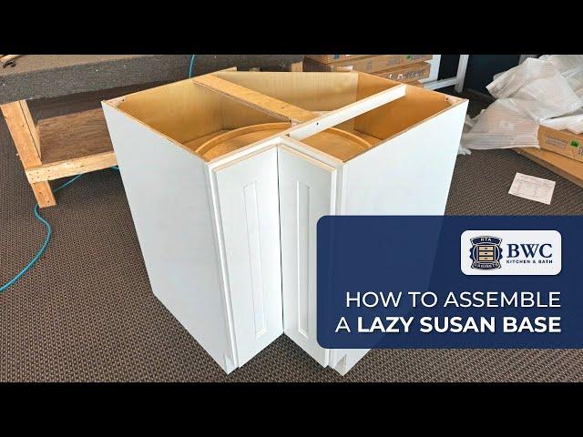 How to Assemble a Lazy Susan Base - RTA Cabinet Assembly