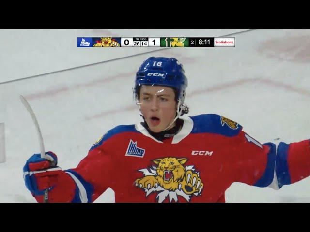 2025 NHL Draft top prospect Caleb Desnoyers rookie season Highlight with Moncton in the QMJHL