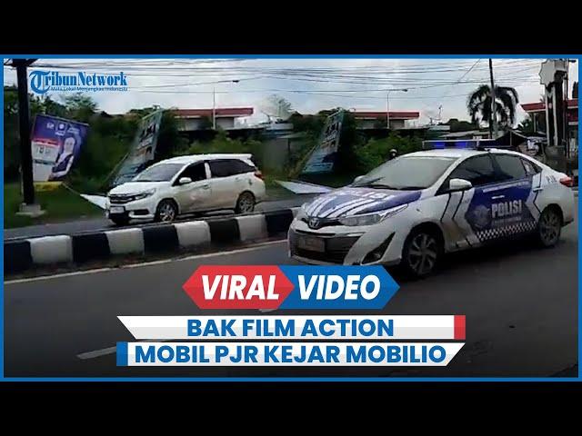 Bak Film Action, Mobil PJR Polda Jateng Kejar Mobilio di Jalan Pantura hingga Perkampungan