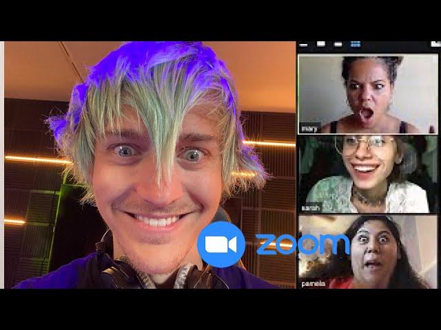 Trolling Zoom Classes....but famous twitch streamers join (Ninja, Mongraal & more!)