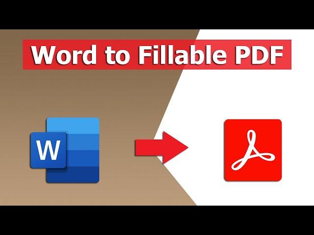 How to convert a word document to fillable pdf form using adobe acrobat pro dc