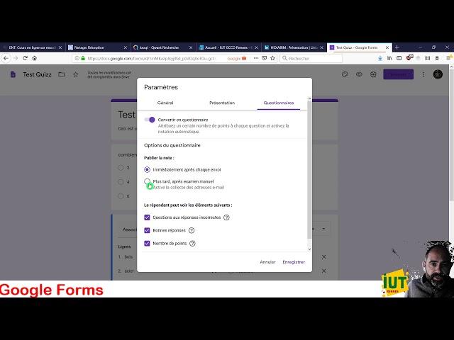 Faire une évaluation avec Google Forms