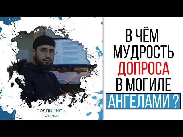 В чем мудрость допроса в могиле ангелами Мункара и Накира? | ProDinMedia | ПроДинМедиа