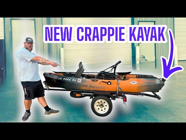 MY NEW CRAPPIE FISHING KAYAK‼️ OLD TOWN SPORTSMAN 106 POWERED BY MINN KOTA‼️