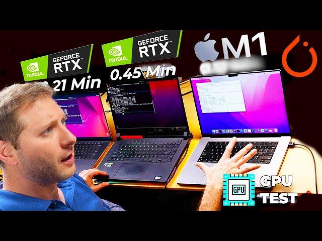 When M1 DESTROYS a RTX card for Machine Learning | MacBook Pro vs Dell XPS 15