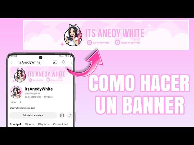COMO HACER UN BANNER PARA YOUTUBE EN ANDROID 2024 (TUTORIAL) 