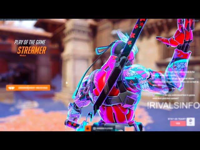 NECROS GENJI GAMEPLAY - POTG - OVERWATCH 2 SEASON 11 TOP 500