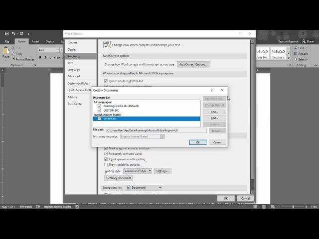 How To Remove Words From Dictionary In Microsoft Office