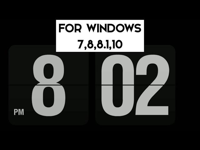 Mac screensaver clock for windows | retro flip clock screensaver windows 10 | flip clock screensaver