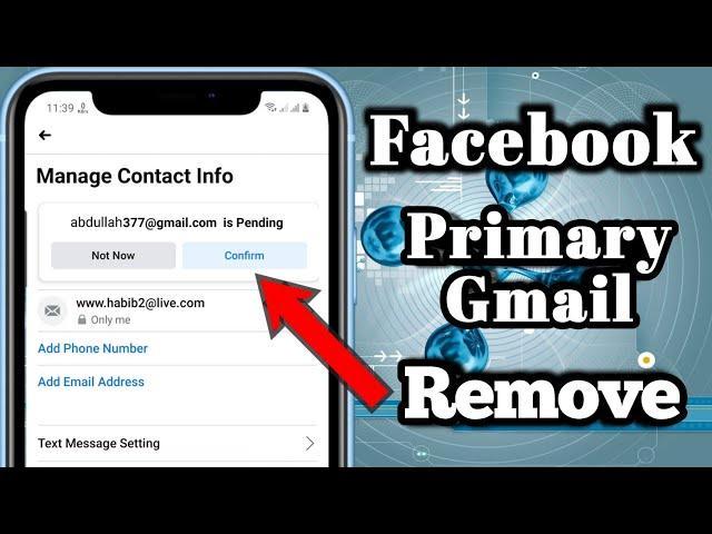 How to Remove Facebook Primary Gmail || How to Remove Primary Email from Facebook
