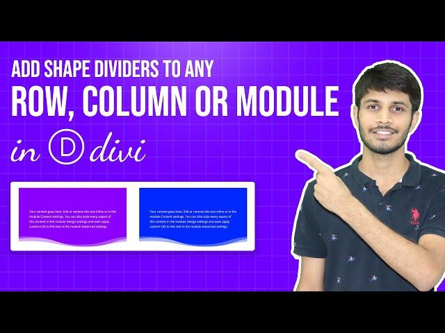 How To Add Shape Dividers To Any Row, Column, Or Module In Divi | Divi Tutorial