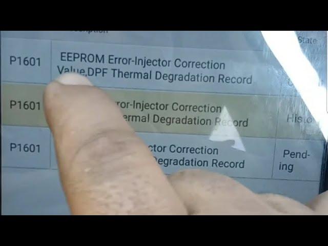 p1601 eeprom error-injector correction|| toyota hilux code || easy fixed within 2 min